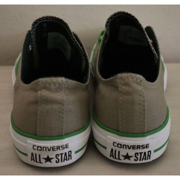 Converse 142389C Men's 8 Women's 10 Gray/Green Low Top Chuck Taylor Sneakers - Picture 3 of 9